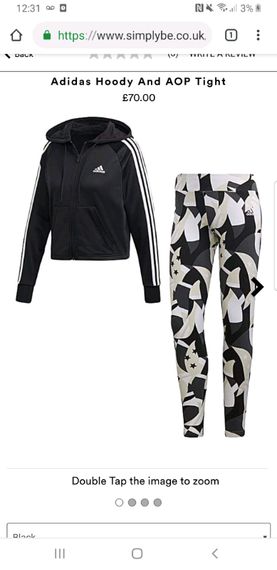 adidas tracksuit size 8
